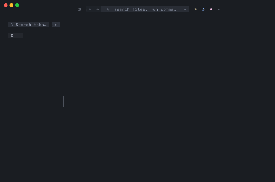 tab_bar_position set to bottom — chips dock under the body grid, the title bar sits alone at the top, everything else about the strip is identical
