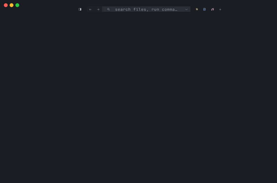 Pressing ⌘⇧/ opens the in-app help overlay — the same registry rendered as a categorized cheat sheet